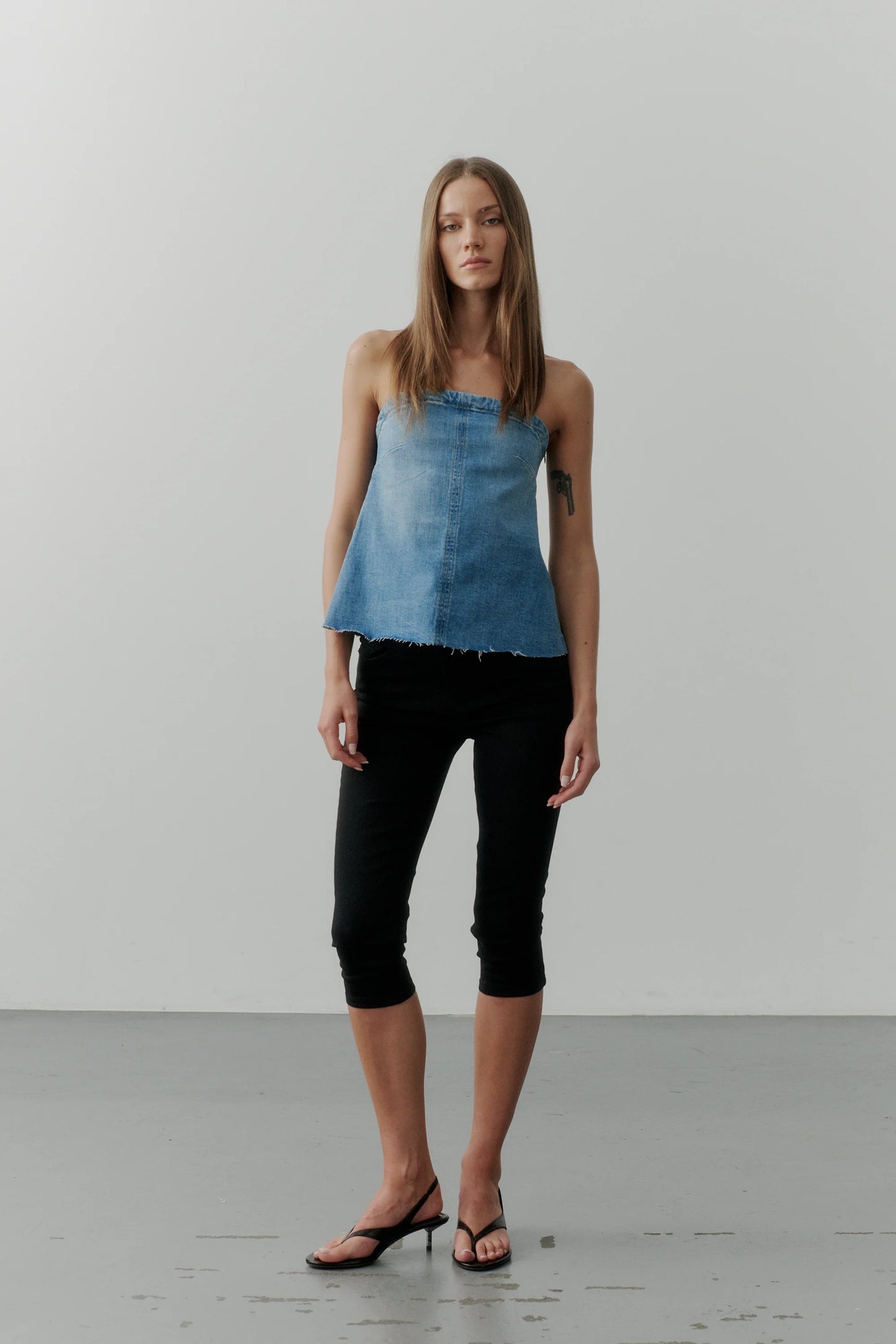 Alexa Capri Jeans Wash Cool Excellent Black