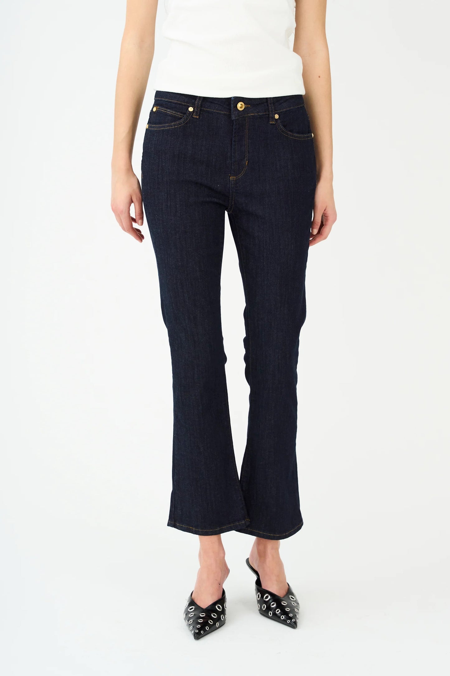 Johanna Kick Flare Jeans Wash Rinse Vicky