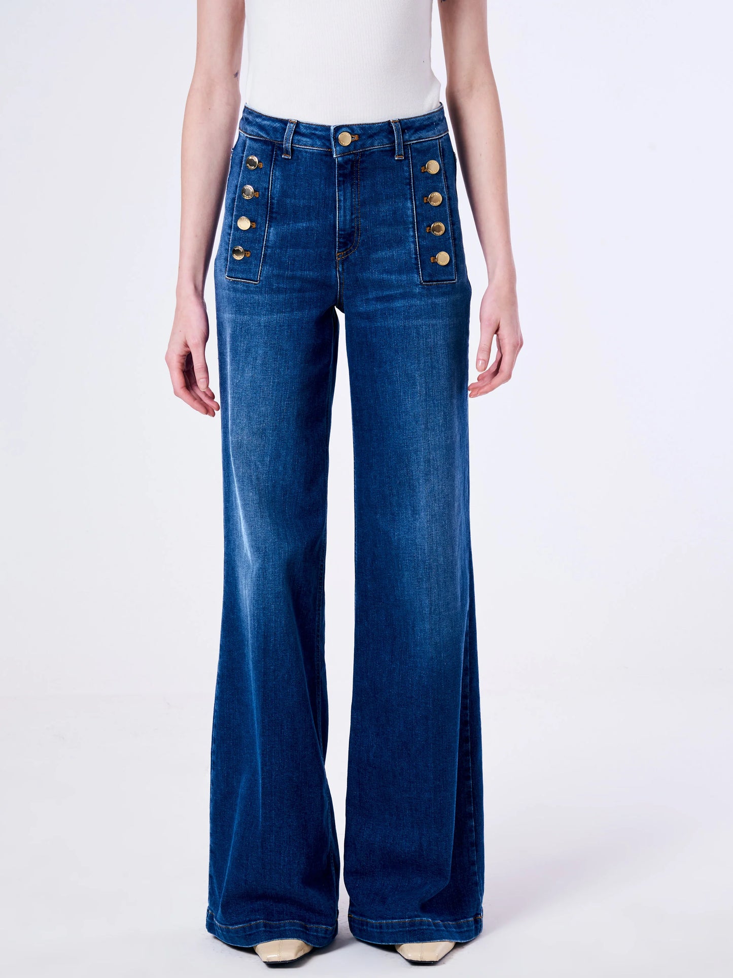 Giudith Jeans Med Knappar