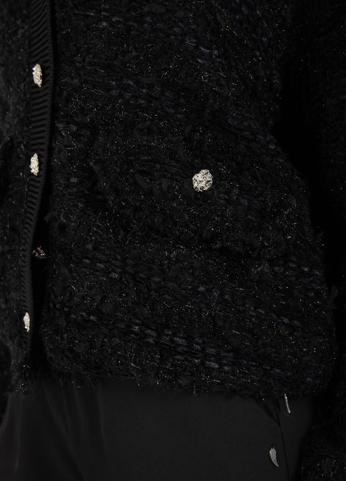 Boucle Stickad Cardigan