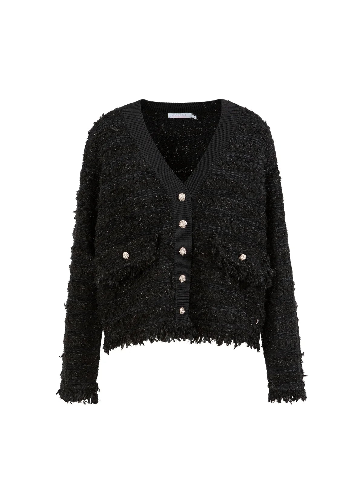 Boucle Stickad Cardigan