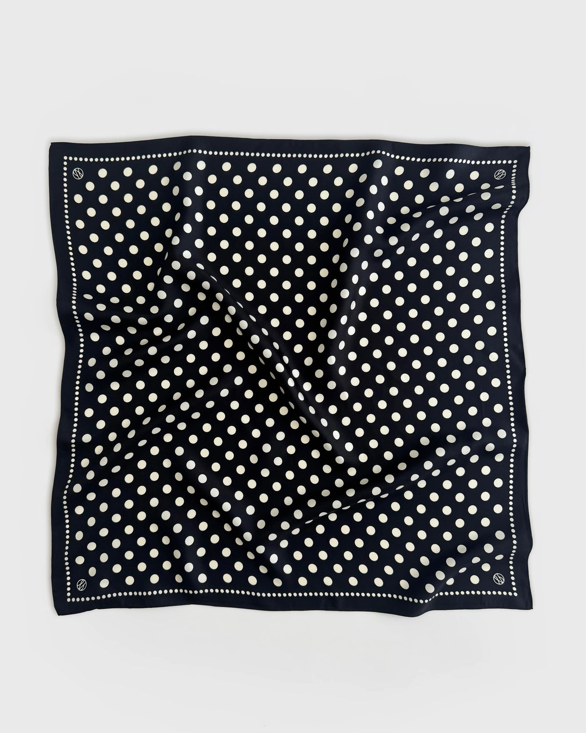 Polkadot Scarf Svart