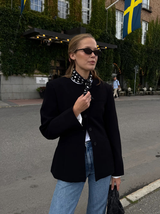 Polkadot Scarf Svart