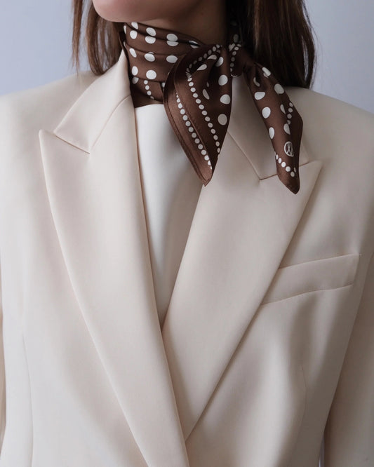 Polkadot Scarf Brun