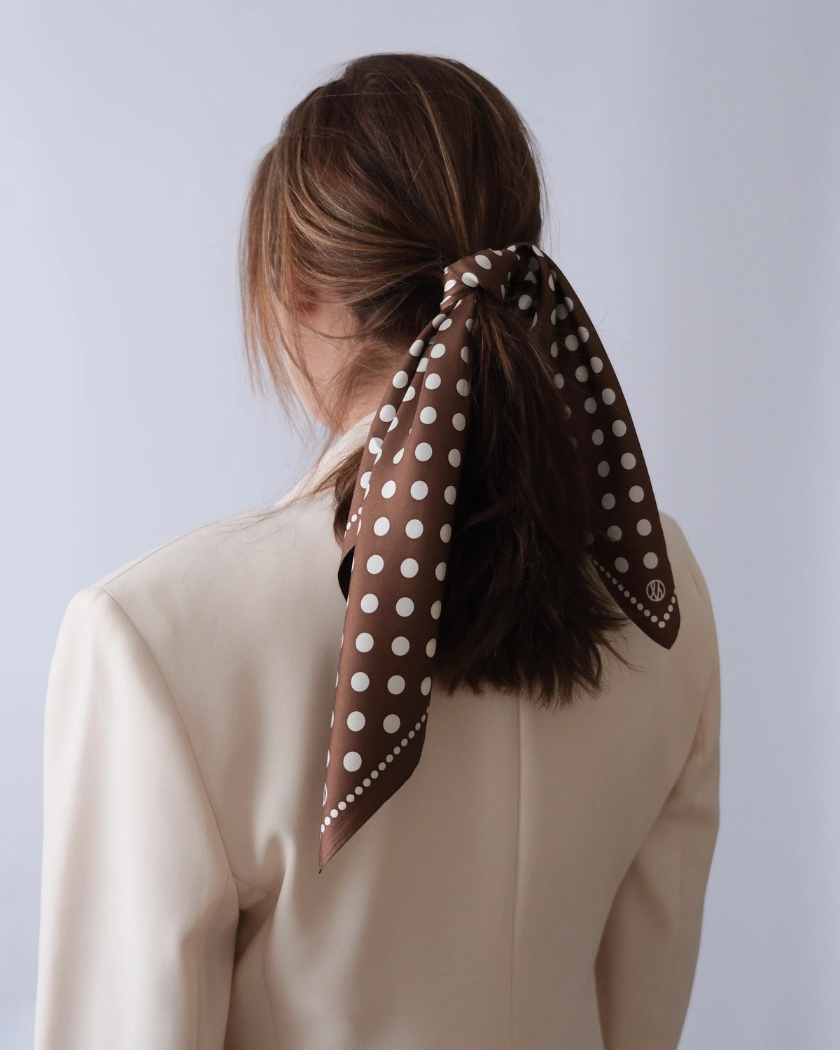 Polkadot Scarf Brun