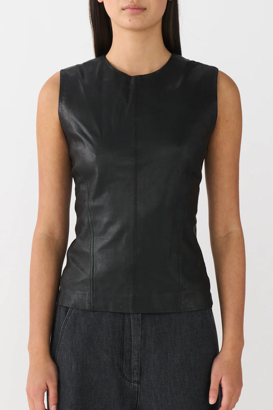 Kylie Leather Mix Topp
