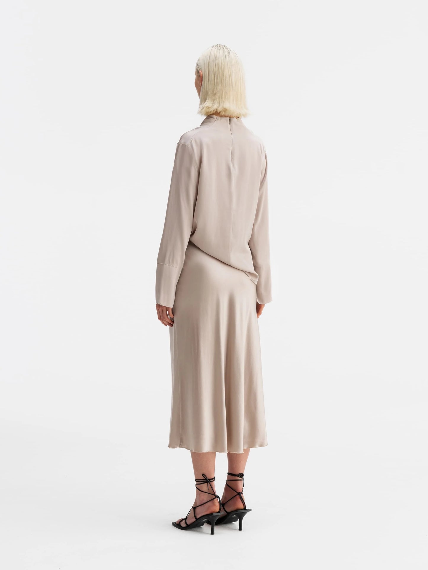 Hana Satin Silk Kjol