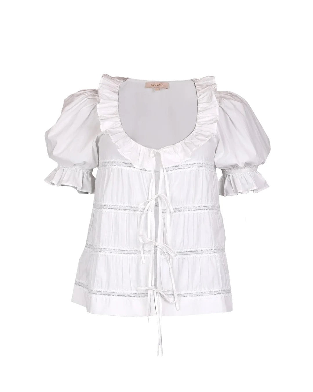 Poplin Bow Blus