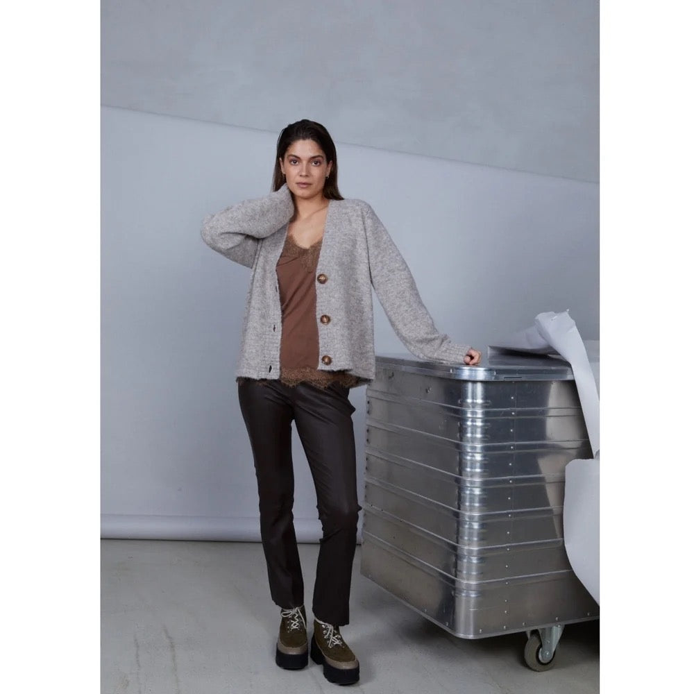 Cropped Leather Leggings