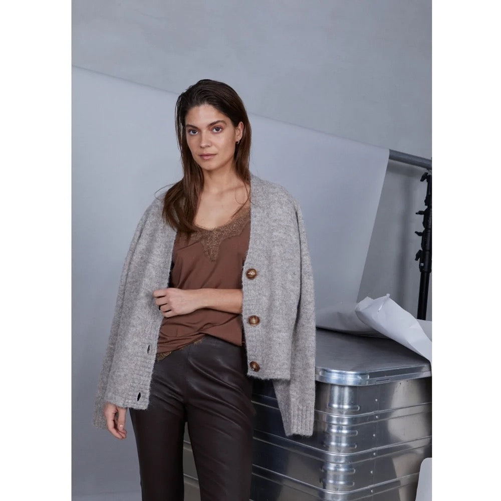 Cropped Leather Leggings