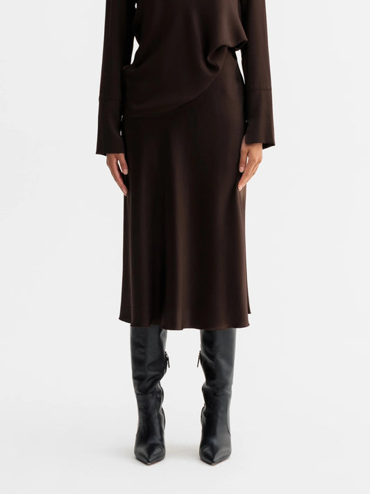 Hana Satin Silk Kjol