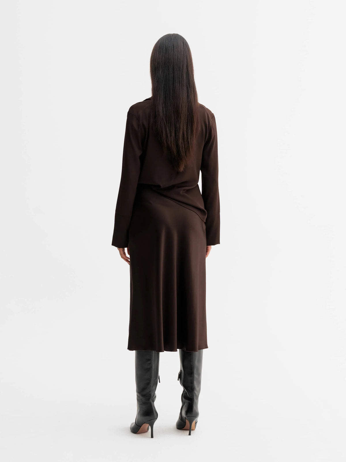Hana Satin Silk Kjol