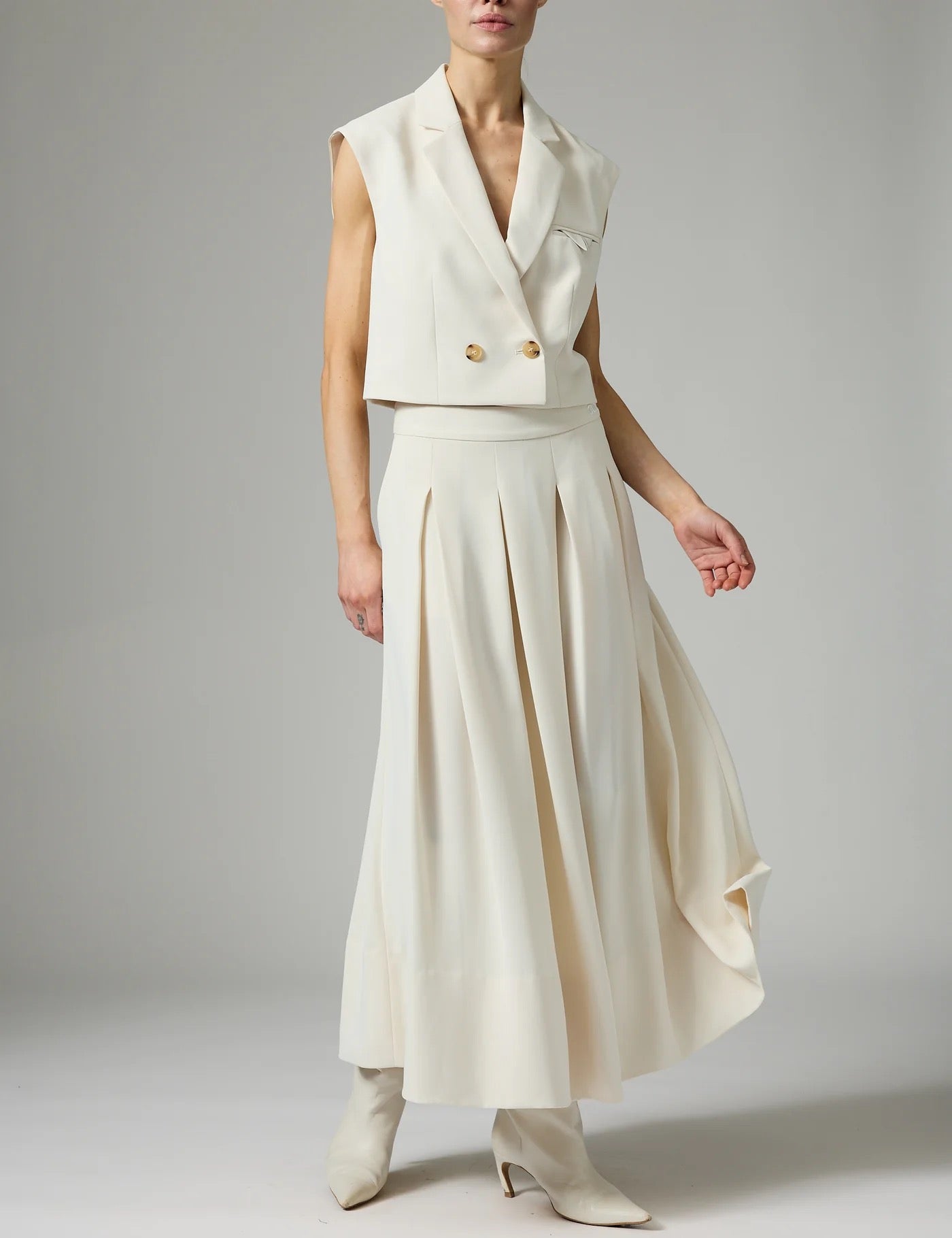 Chai Classic Gabardine Kjol