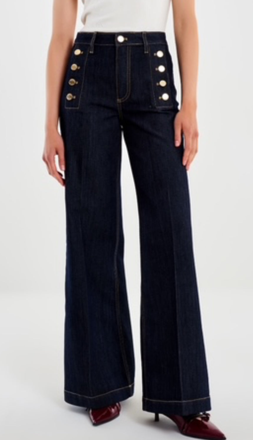 Giudith Jeans Med Knappar